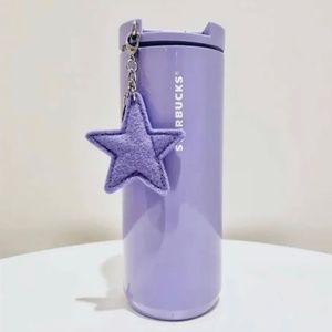 Starbucks Holiday 2023 Lilac Vacuum Insulated Tumbler with Rhinestone Keychain